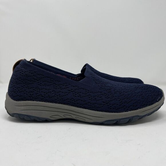 Skechers Women's Reggae Fest 2.0 Mellow Drama Shoes Navy Slip On Loafers 9.5 - Picture 2 of 9